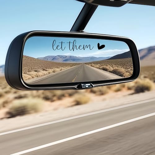 4 x Let Them Mental Health Awareness Rear View Mirror Sticker