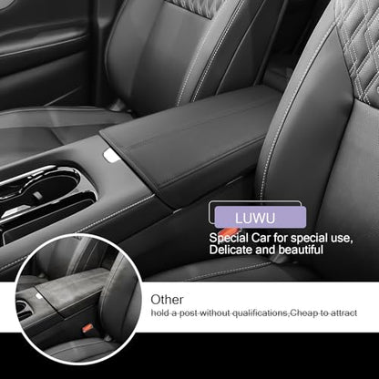 2025 2026 Murano Center Console Cover Compatible with 2025 2026 Nissan Murano Accessories 2025 Murano SL (2025-2026 Murano Thin Black)