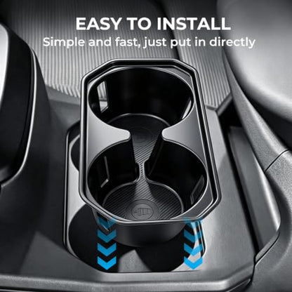 Center Console Cup Holder Inserts for Toyota bZ (Fits for 2026-2027 bZ/bZ Woodland & Solterra)