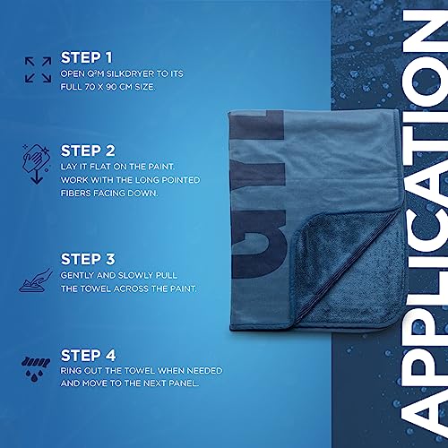Silk Dryer Super Absorbenmt Scratch Free Microfiber Car Drying Towel (28"x35" Inches)