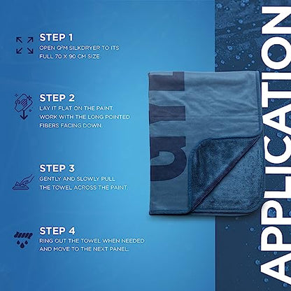 Silk Dryer Super Absorbenmt Scratch Free Microfiber Car Drying Towel (28"x35" Inches)