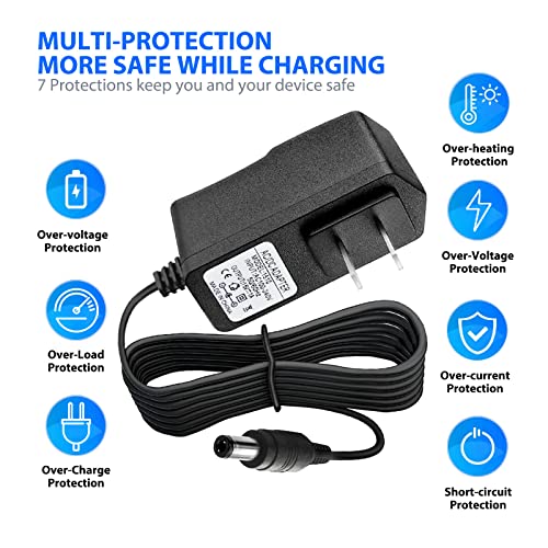 DC 15V 1A Adapter Charger Charging Cable Cord for Peak 450A 500A 600A 800A 1000A Auto Battery Booster Jump Starter