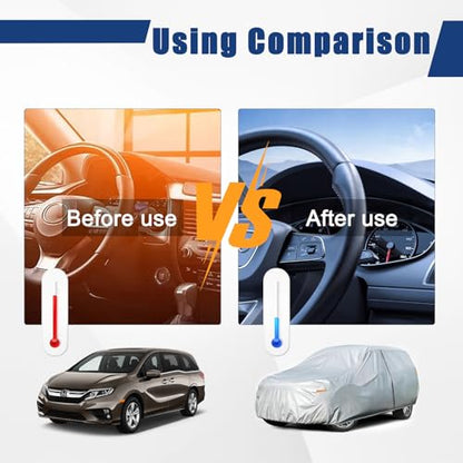 6 Layers Waterproof Car Cover for Honda Odyssey 1999 (LM-Silver / 37. Custom Fit Honda Odyssey)