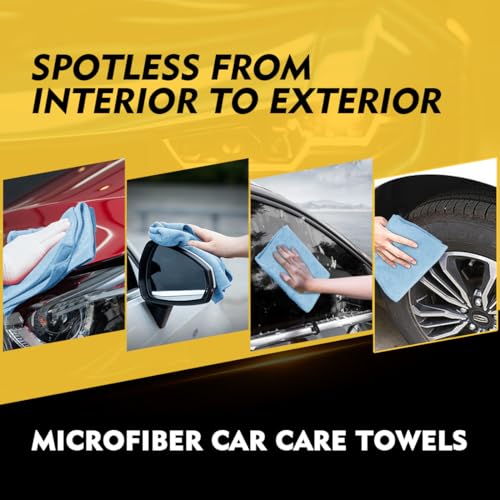 Blue Microfiber Cleaning Cloth 50 Pack (Blue / 12.5 x 12.5 Inch)