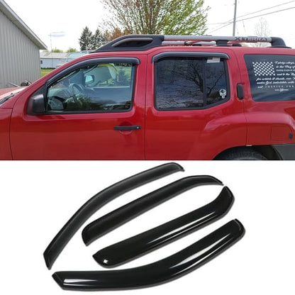 Window Visors UV Protection Rain Guards for 2005 (2005-2016 Xterra)