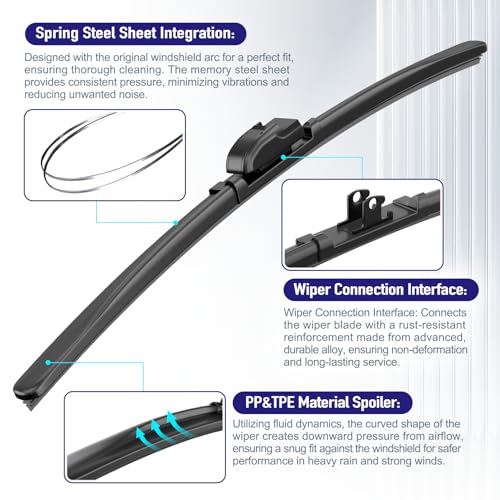 Wiper Blades for Hyundai Santa Fe 2013 (3 piece / 26+14+13)