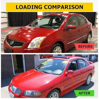 Window Visors Rain Guards for 2007 (2007-2012 Sentra)