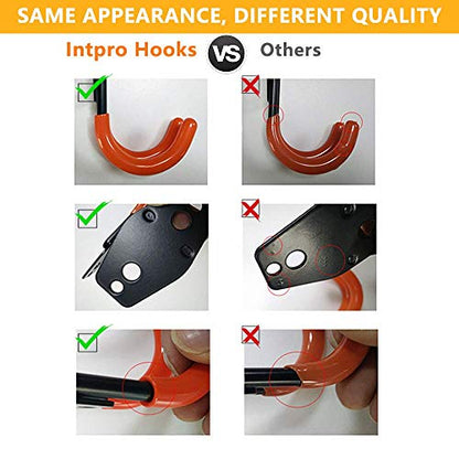 12pack Steel Garage Storage Utility Double Hooks Organizer Heavy Duty Wall Mount Tool Holder for Organizing Power Tools Ladders Bulk Items (Utility Hooks 12pack)