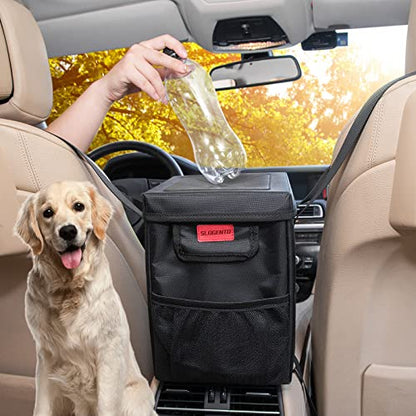 Hanging Car Trash Bag with Lid (Organizer Box)