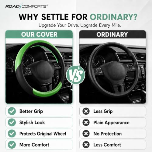 Steering Wheel Cover (Black&Green)