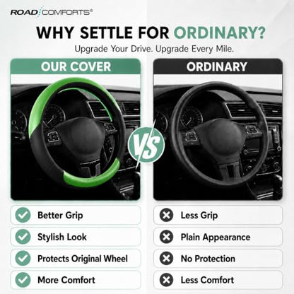 Steering Wheel Cover (Black&Green)