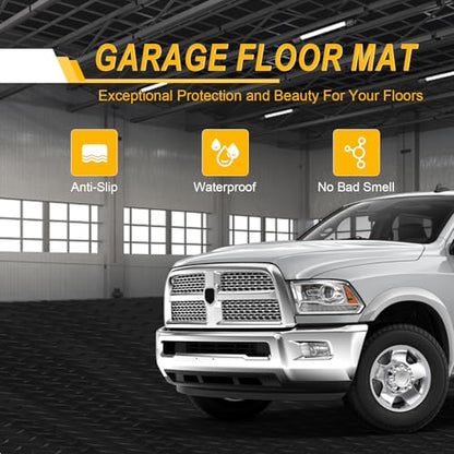 7.5x20 FT Garage Floor Mat (Black / 7.5x20 FT)
