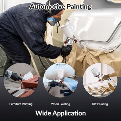 HVLP Spray Gun Premium Kit (Red-Plus)