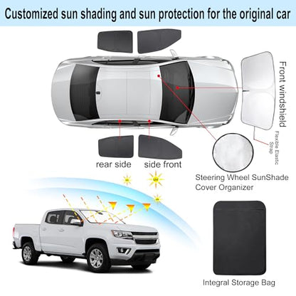 Window Shades for Chevrolet Colorado Pickup Truck 2015