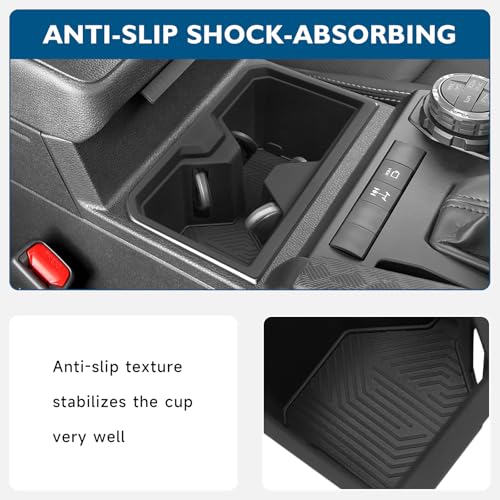 Car Cup Holder Insert Compatible with Toyota 4Runner 2025 2026 Accessories Silicone Material Center Console Cup Holder Protector Organizer (For 2025-2026 4Runner)