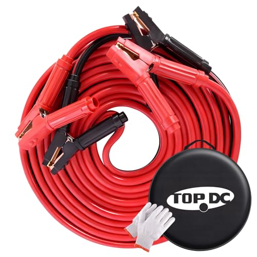 0 Gauge 30FT Jumper Cables Heavy Duty Booster (0 Gauge, 30FT)
