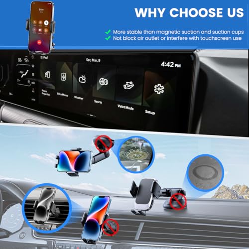 Car Phone Holder Compatible with Kia K4 2025 2026 Accessories 12.3 (2025Kia K4 12.3inch)