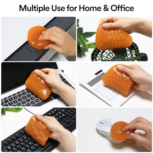 Car Cleaning Gel Putty Car Cleaning Kit Car Interior Cleaner Slime (Orange)