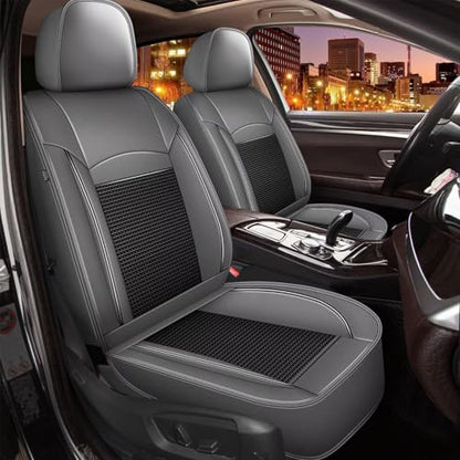 Seat Covers Fit for Toyota Camry (015-Black & Gray / 5PCS Full Set)
