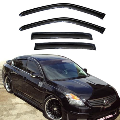 Window Visors Rain Guards for 2007 (2007-2012 Nissan Altima)