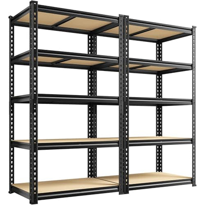 2 Pack Storage Shelves Adjustable and Wobble