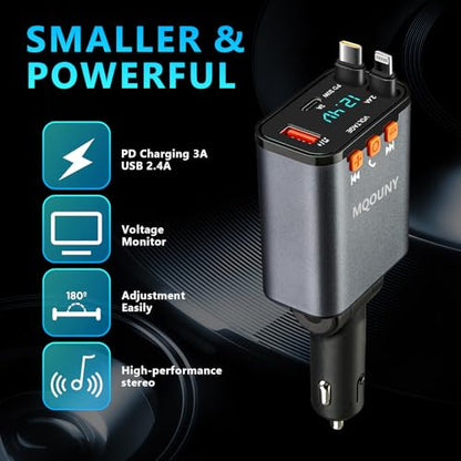 Retractable Car Charger (Black)