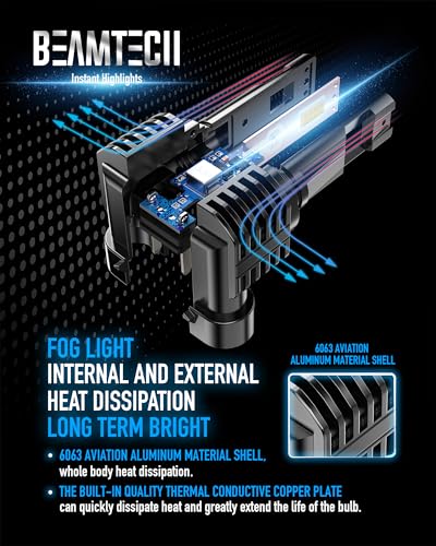 9005 Bulb Fog Light Fanless in Line 6500K White Pack of 2 (9005)