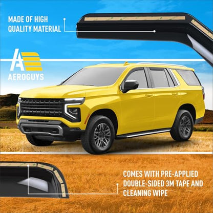 Extra Durable Window Deflectors In (For Chevy Tahoe 21-26)