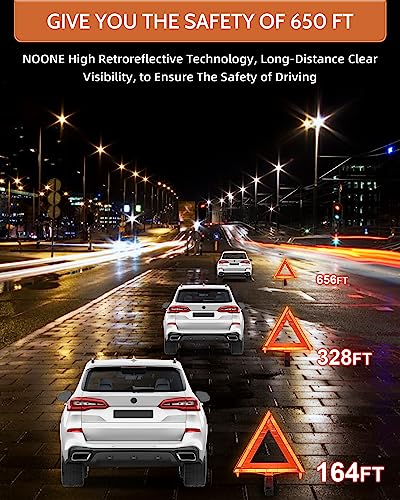 3 Pack Safety Triangles DOT Approved (17inch)