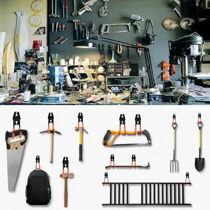 30 Pack Heavy Duty Steel Storage Hooks (Orange-HD-30PC)