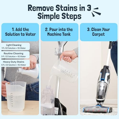Carpet Cleaner Shampoo Solution for Machines (32 Fl Oz (Pack of 1))