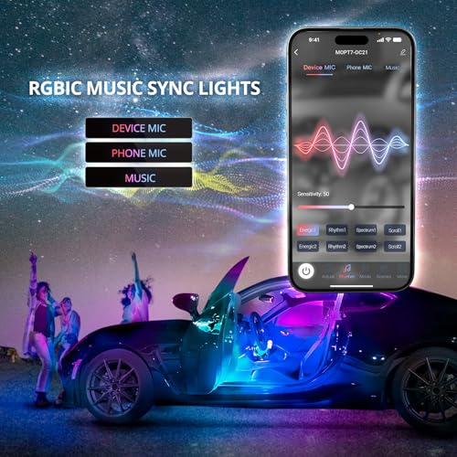 Aura DreamColor RGBIC Interior SUV & Van Lights with App & Remote (6PCS Single Row)