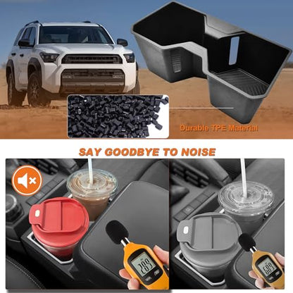 Cup Holder Inserts for 2025 2026 Toyota 4Runner Accessories (For 2025 toyota 4runner)