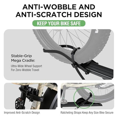Young 100LBS. Capacity Aluminum 1 (100 lbs 1 E-Bike Rack - Black)