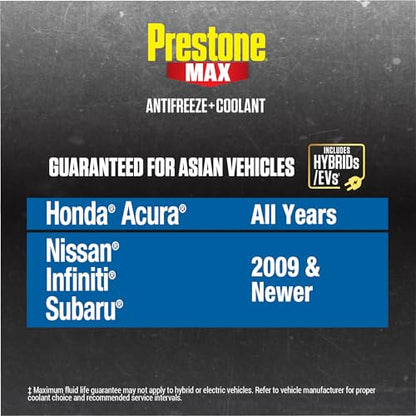 AF6310 MAX Asian Vehicles Blue Antifreeze and Coolant (Asian Blue / Pack of 6 Gallons)