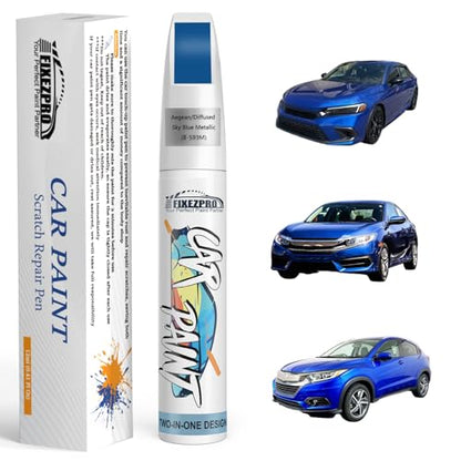 B 593M Aegean (For honda / B-593M Aegean/Diffused Sky Blue Metallic for Civic/CR-V/CR-Z/Fit/HR-V/Insight/Pilot)