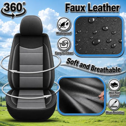 Car Seat Covers 5 Seats Set for Kia Sportage 2009 (#018 Black&Gray / 12. Sportage 2009-2026-5 Seat Covers Full Set)