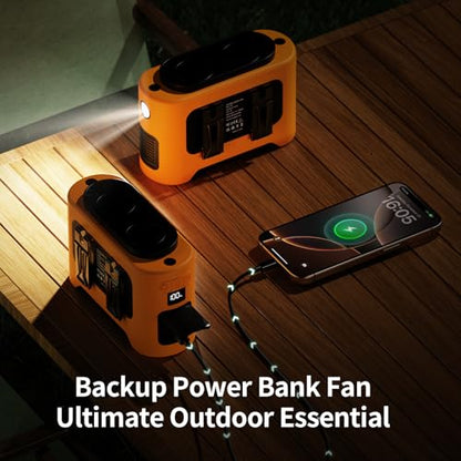 Socool Portable Car Fan (Orange)
