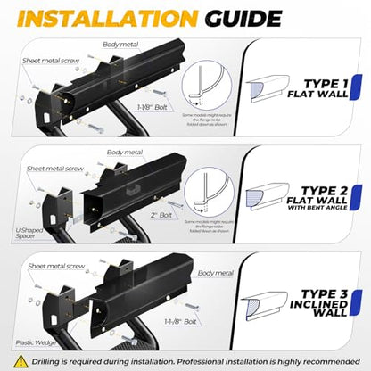 Universal Side Step for Pickups & Trucks (Black)