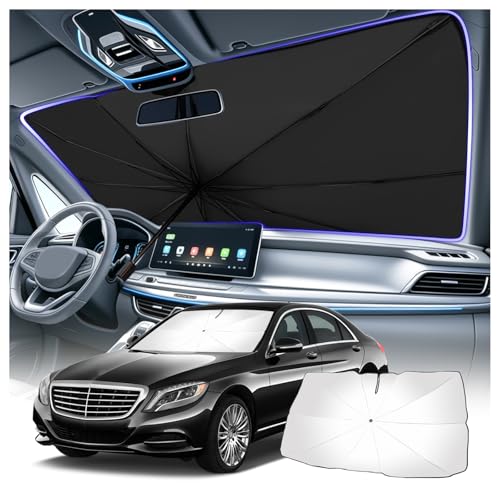 Car Windshield Sun Shade (Silver)