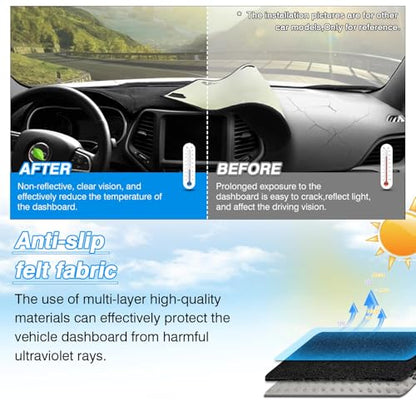 Dash Cover for Chevy Traverse 2018 2019 2020 2021 2022 2023 (59.06*21.26(Chevy Traverse 18-23))