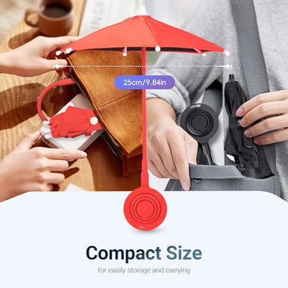 UPF 45+ Magnetic Phone Umbrella (RED(Upgrade for Phone))