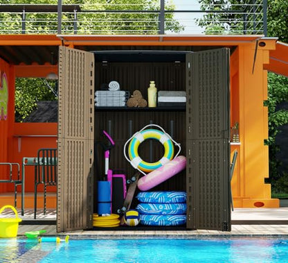 Storage Shed Weather Resistance (Brown)