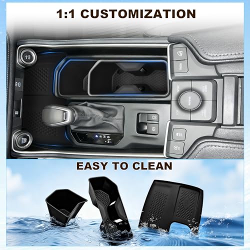 Cup Holder Insert & Wireless Charging Mat for Toyota Grand Highlander (For Grand Highlander 2024-2026 2pcs)