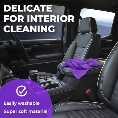 XL Shammy Towel for Car (Purple / 1 Pack (25" x 34"))