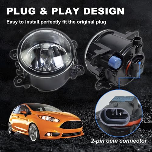 Halogen Fog Light Pair for Honda Ford Lincoln 2008 (2005-2016 Ford)