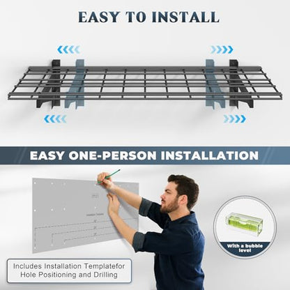2 Pack Wall Mounted Garage Shelving (2 pack-1x4ft)