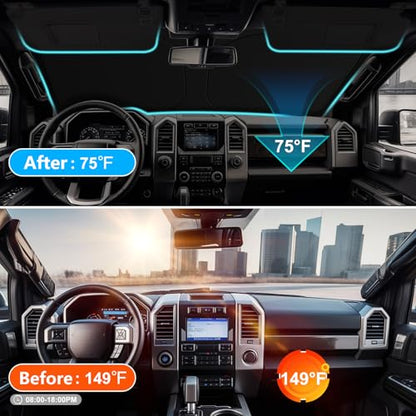 for 2015 2026 Ford F150 Windshield Sun Shade (For 2015-2026 Ford F150)