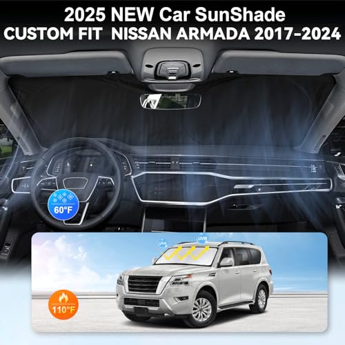 Windshield Sunshade for 2017 (Fit Armada 2017-2025)