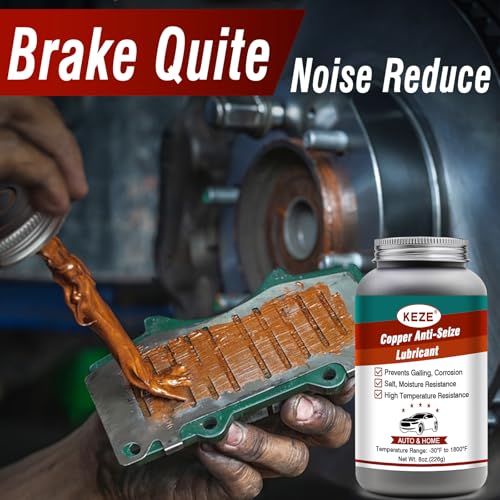 Anti Seize Lubricant Copper Grease High Temp Anti (1 Pack-8 OZ / Copper Antiseize Grease)